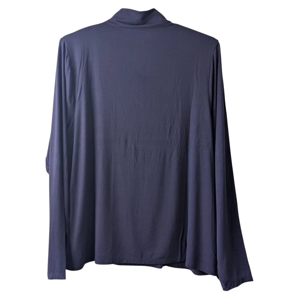 JOAN RIVERS WOMEN'S TWILIGHT WARDROBE BUILDERS BUTTERSOFT FUNNEL NECK SIZE XL - Picture 3 of 7